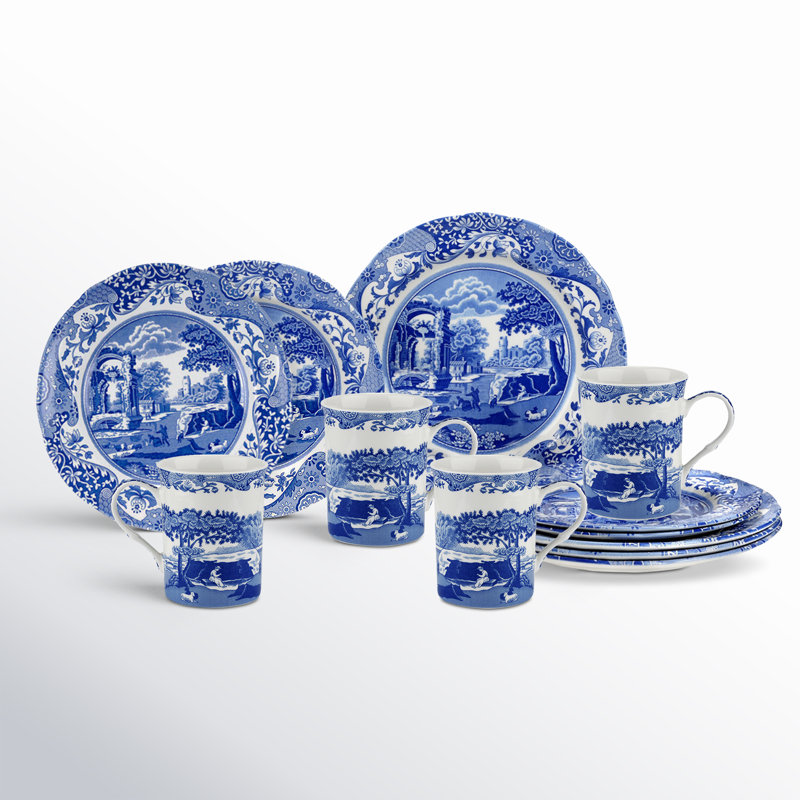 Spode Blue Italian 12-Pc Set W Mug | Wayfair